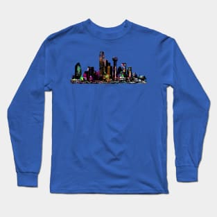 Dallas in graffiti Long Sleeve T-Shirt